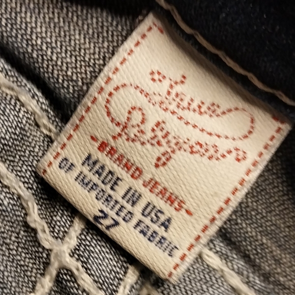 True Religion Joey Super T Flare Jeans Women's 27 Dark Wash Y2K - Picture 6 of 9